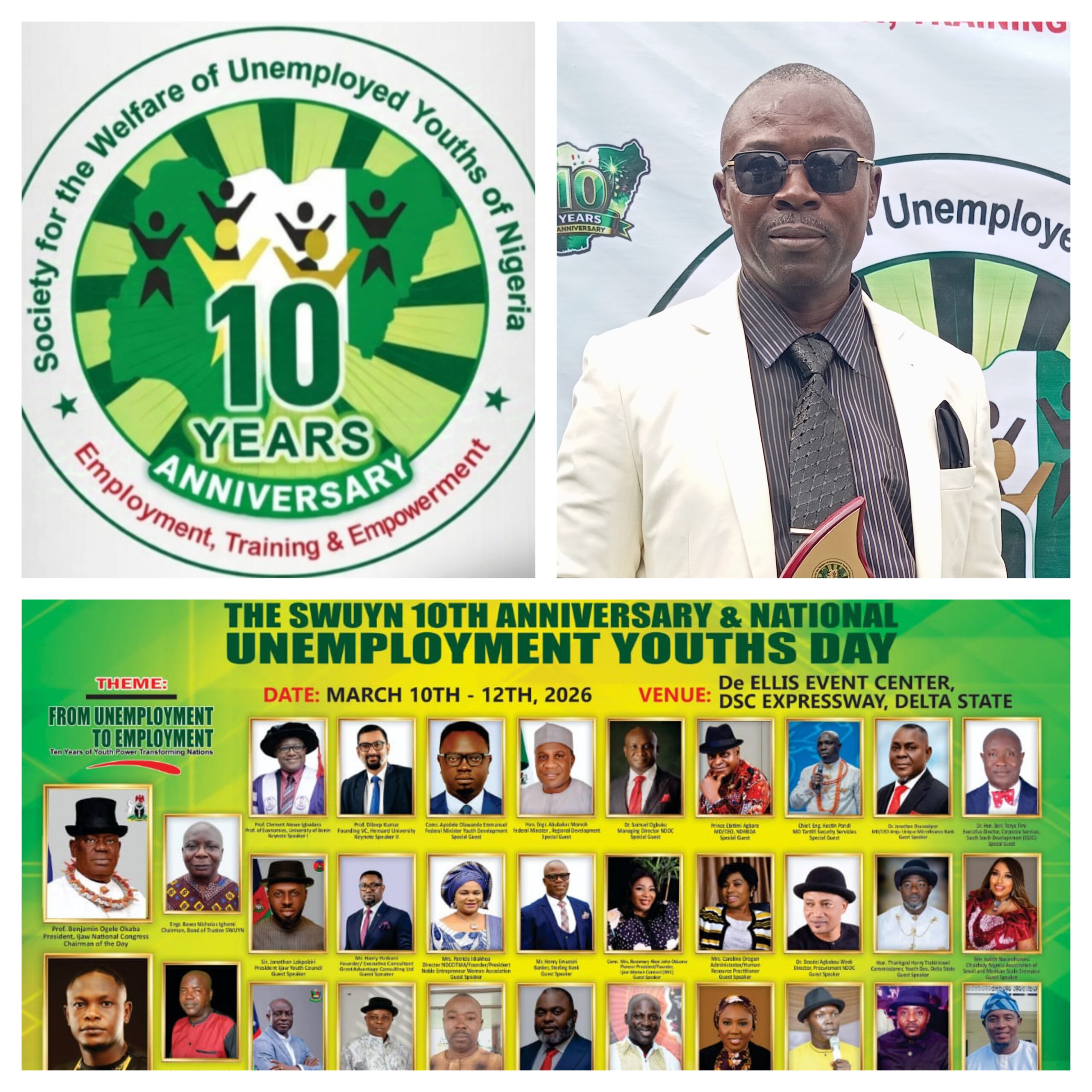 A Speech Given By Warefa Pereke, CEO Of Izon Times Media, On The Occasion Of The 10th Anniversary Celebration Of The Society For The Welfare Of Unemployed Youths Of Nigeria.